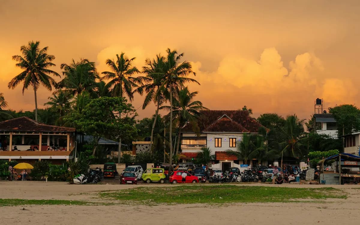 Alleppey backwaters at sunset, Kerala