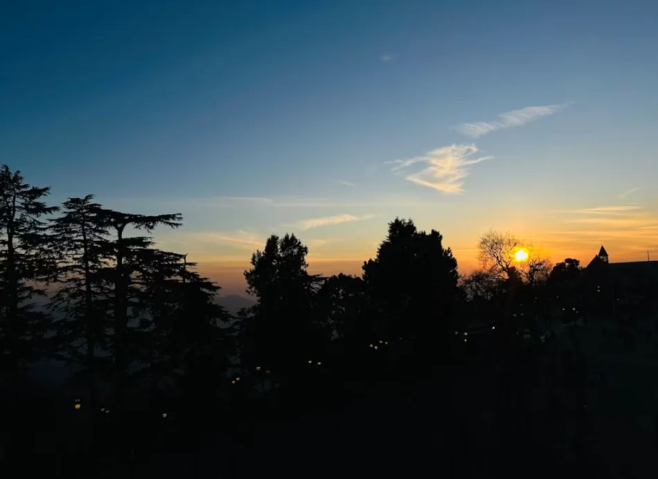 Sunset over the forest at Bamni Dadar, Kanha