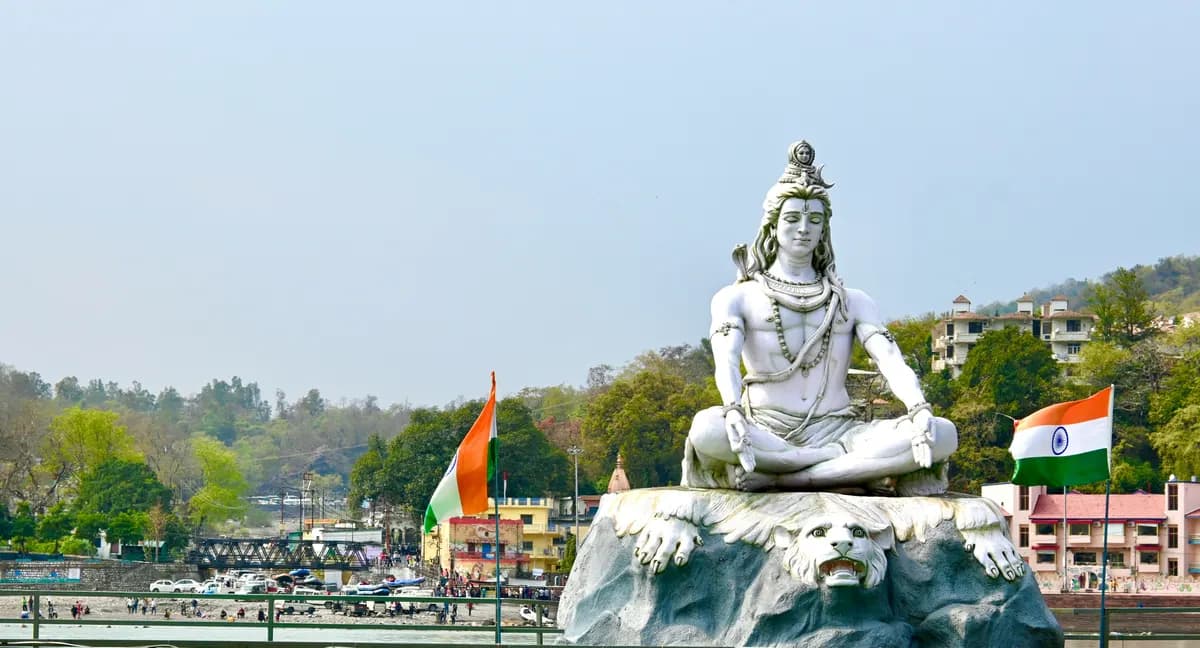 Haridwar on the Ganges, one of the four Kumbh Mela host cities