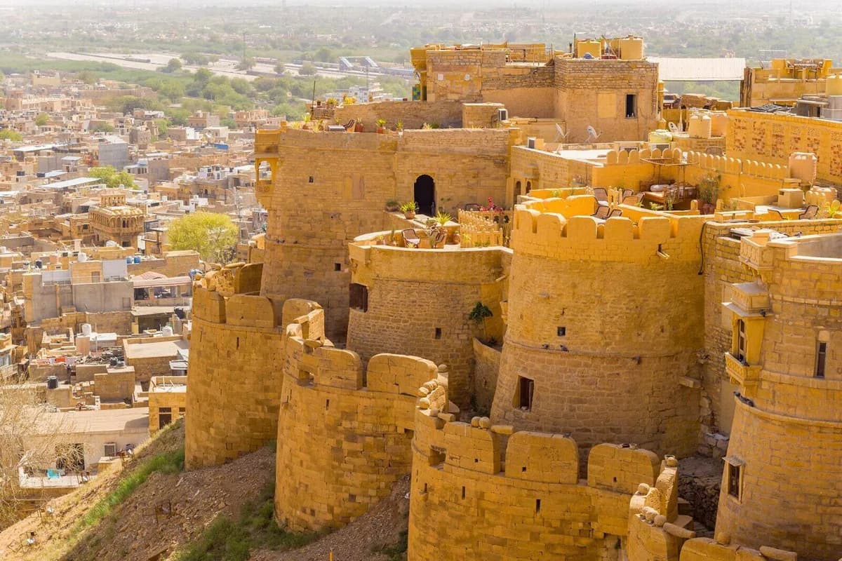 Jaisalmer Fort ramparts overlooking the old city