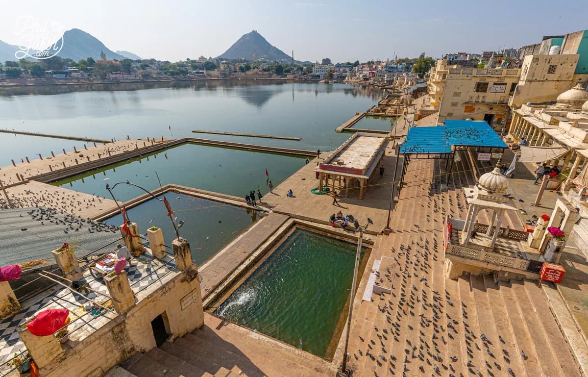 Pushkar Lake and its ghats