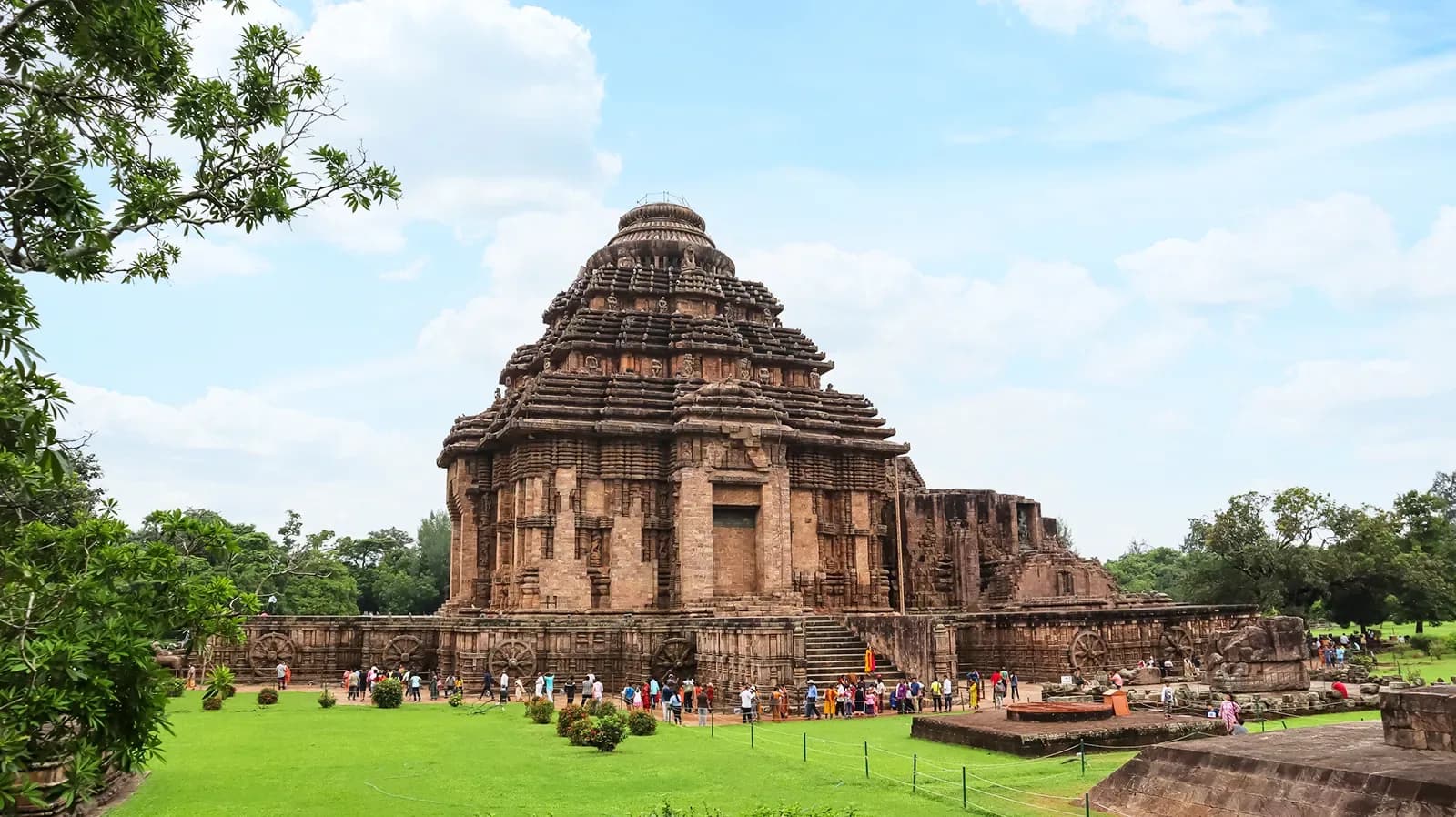 The Konark Sun Temple's chariot wheels, Odisha