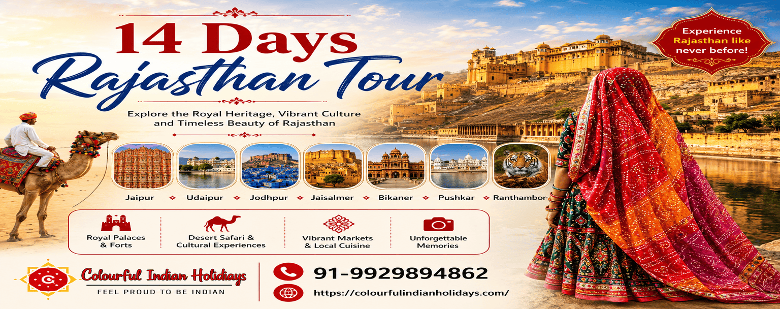 14 Days Cultural Golden Triangle with Rajasthan